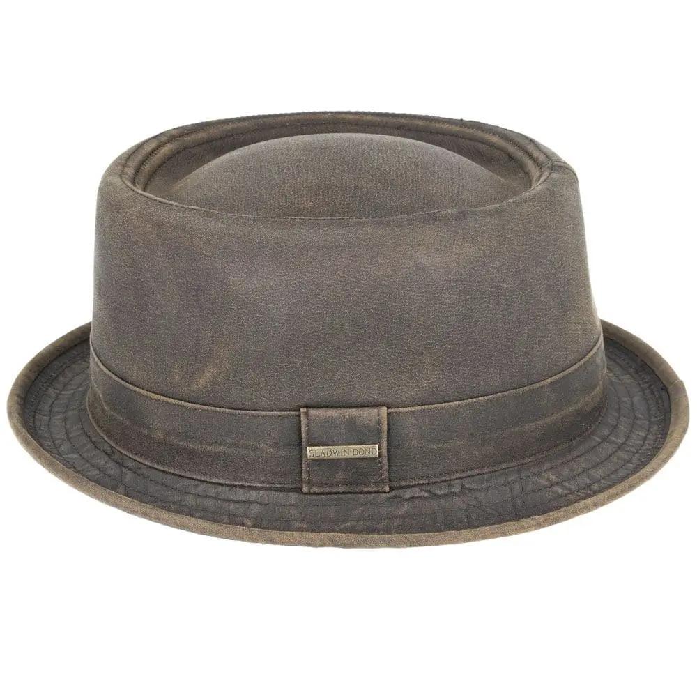 Vintage Cotton Pork Pie Hat - Brown Novellahats