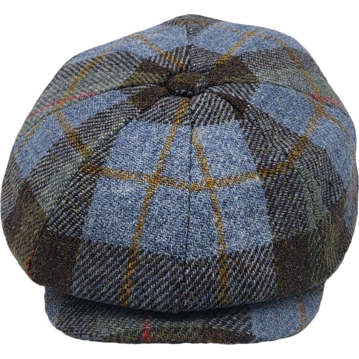 Top view of classic eight-panel newsboy cap