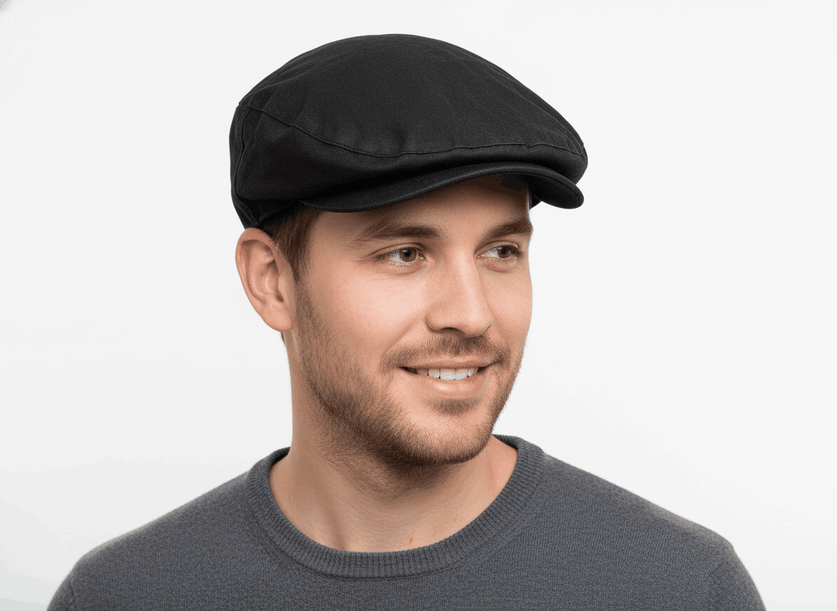 This Olive Waxed Flat Cap keeps you dry and looks good doing it. The waxed fabric gets better with age, and you can adjust it for the perfect fit.