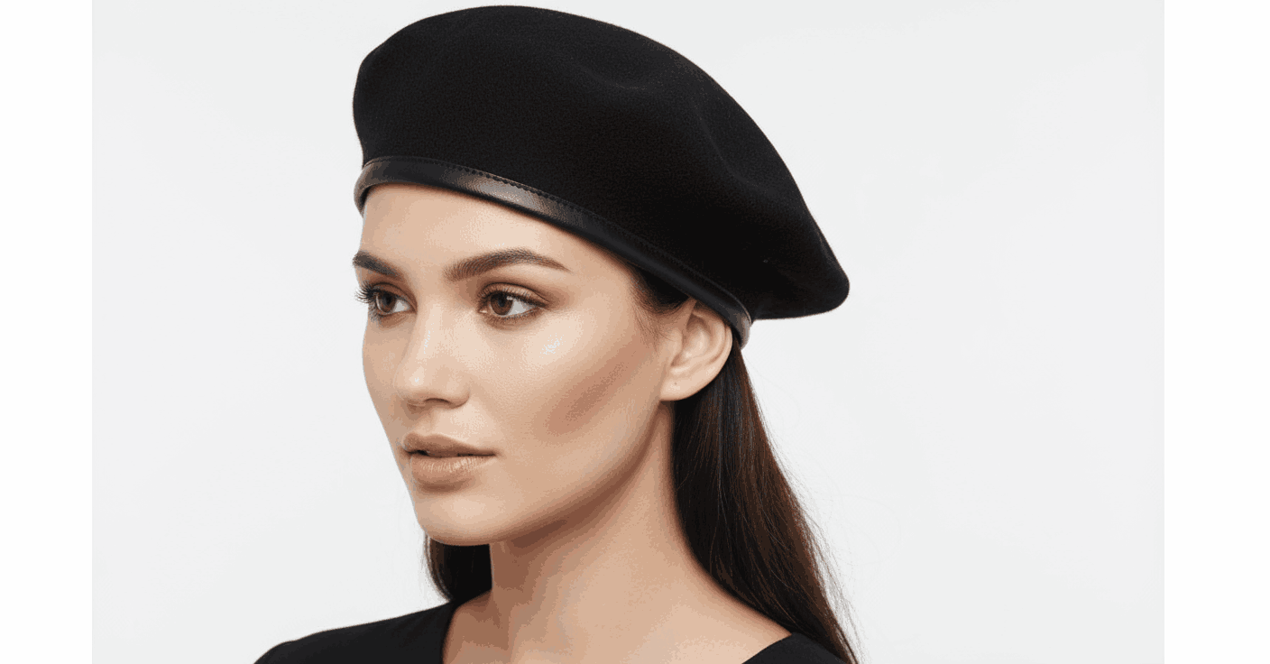 100% premium wool Military Beret. Handcrafted for unmatched quality, this French-style hat blends retro charm with modern fashion