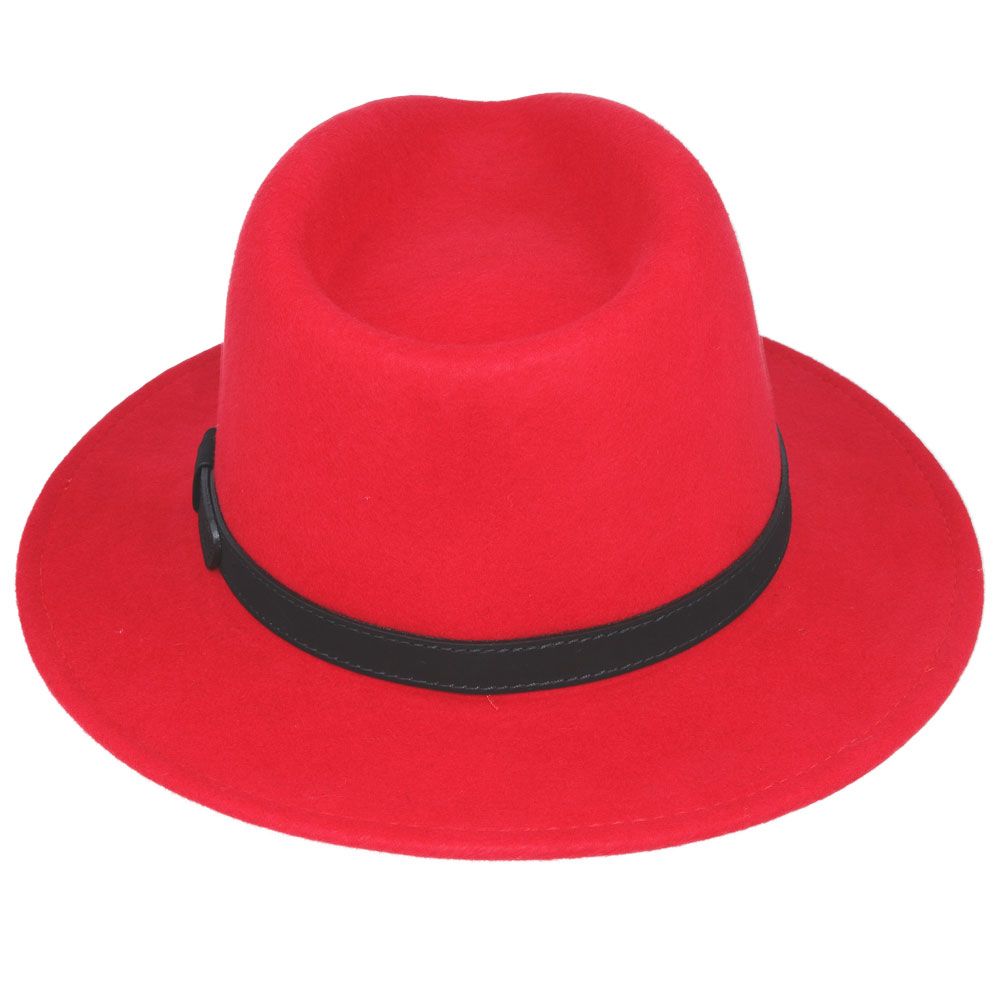 Crushable Wool Fedora Hat with Leather Band. Handmade, unisex, wide-brim (8cm) fedora with a 9cm high teardrop crown, 100% wool, cotton sweatband, and leather strap. Water-resistant and packable. Available in multiple sizes.

The Novella Hats Crushable Wool Fedora Hat is a stylish and functional accessory. Handmade with 100% premium wool, this unisex hat features a classic design with a modern teardrop crown and wide A-line shaped brim.