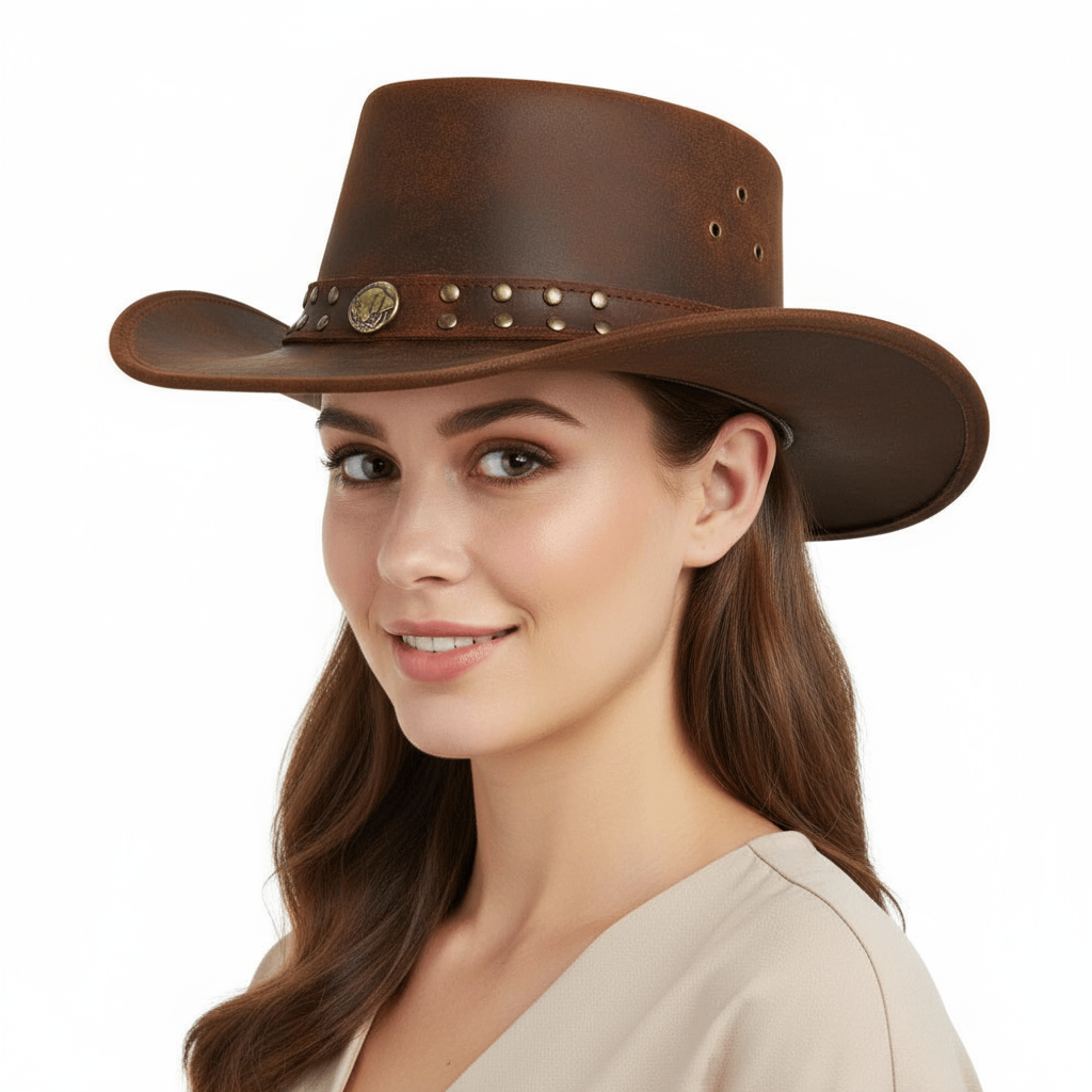 Leather Australian Western Outback Country Cowboy Hat Novellahats