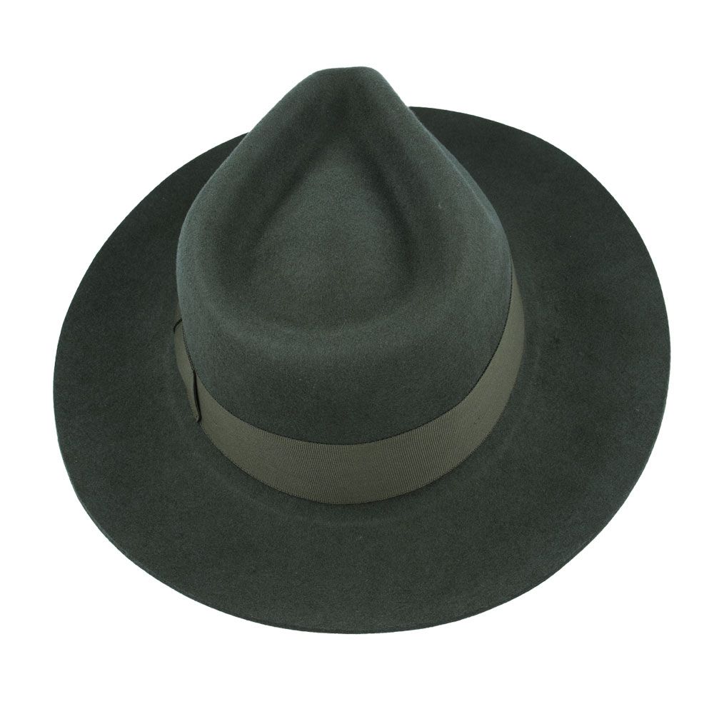 The Wool Fedora Hat Grace Snap-Brim is a versatile and stylish hat with a classic A-line shaped brim. Crafted from 100% wool, this wide stiff brim fedora is packable, allowing you to easily shape it for any occasion. The hat features a comfortable cotton sweatband, an approximately 10cm high crown.