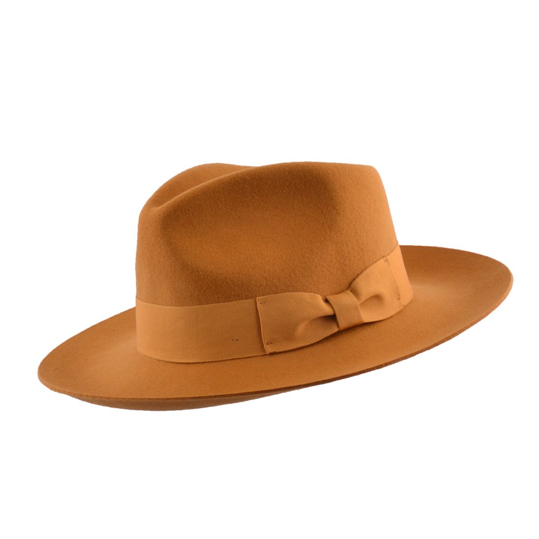 The Wool Fedora Hat Grace Snap-Brim is a versatile and stylish hat with a classic A-line shaped brim. Crafted from 100% wool, this wide stiff brim fedora is packable, allowing you to easily shape it for any occasion. The hat features a comfortable cotton sweatband, an approximately 10cm high crown.