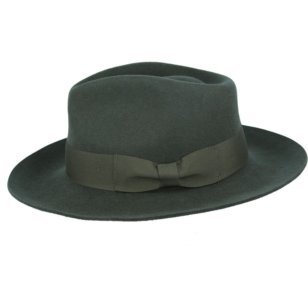 The Wool Fedora Hat Grace Snap-Brim is a versatile and stylish hat with a classic A-line shaped brim. Crafted from 100% wool, this wide stiff brim fedora is packable, allowing you to easily shape it for any occasion. The hat features a comfortable cotton sweatband, an approximately 10cm high crown.