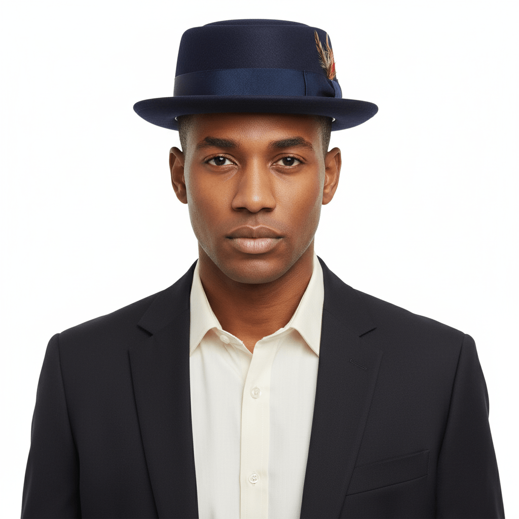 Embrace the timeless elegance and practicality of this Wool Felt Crushable Pork Pie Hat, perfect for adding a touch of sophistication to any outfit.