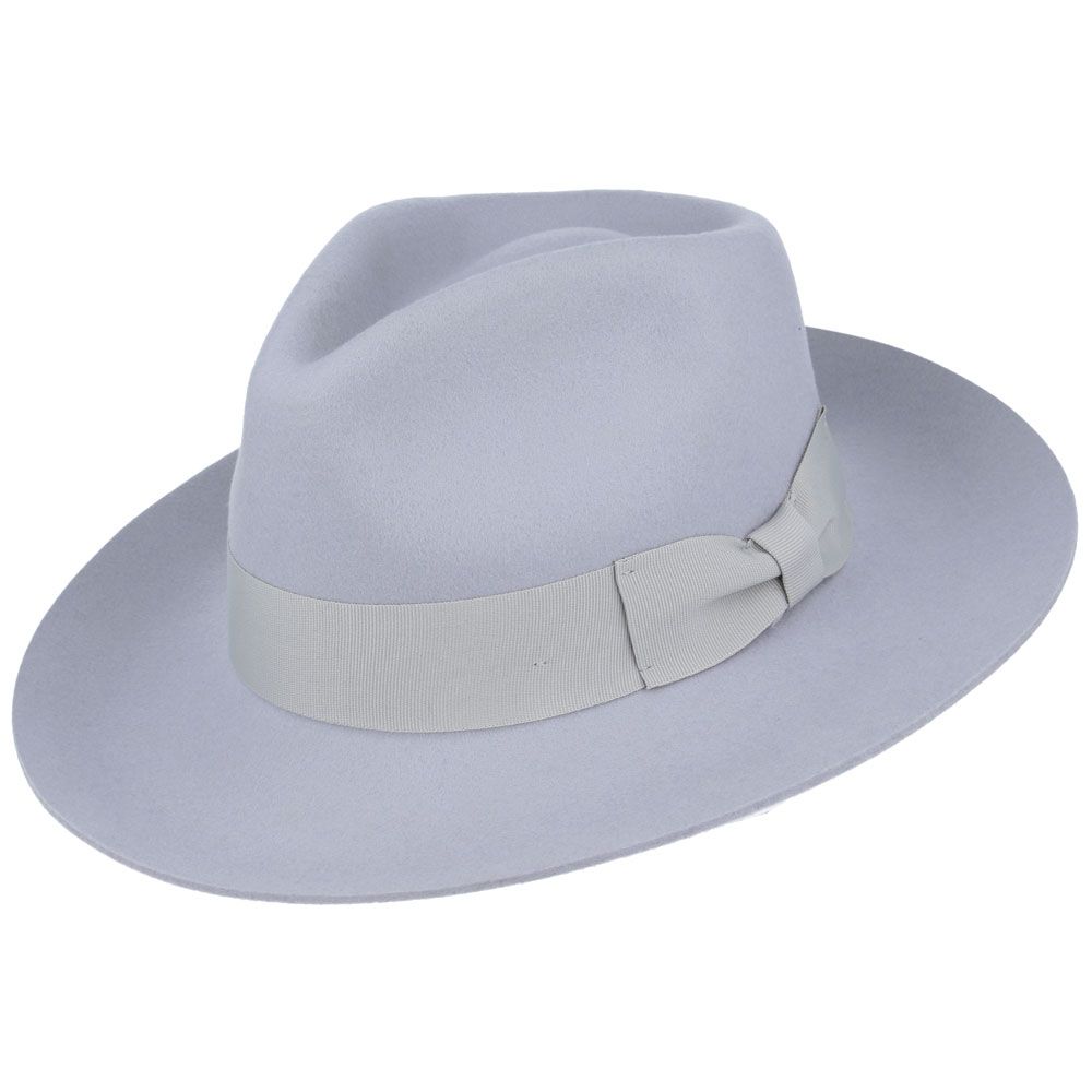 The Wool Fedora Hat Grace Snap-Brim is a versatile and stylish hat with a classic A-line shaped brim. Crafted from 100% wool, this wide stiff brim fedora is packable, allowing you to easily shape it for any occasion. The hat features a comfortable cotton sweatband, an approximately 10cm high crown.