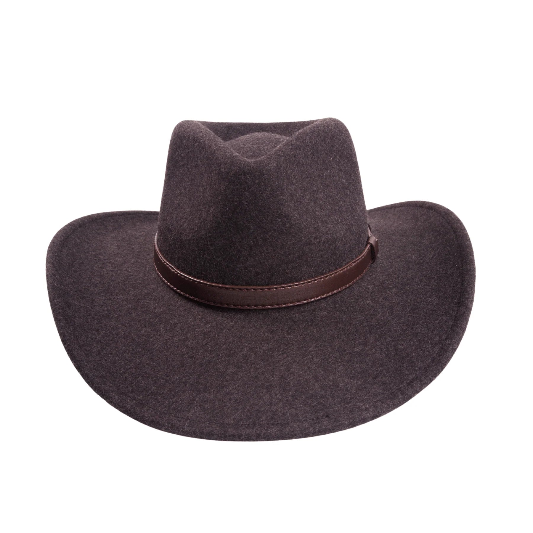 Wool Felt Cowboy Hat with Leather Band | Crushable Western Hat