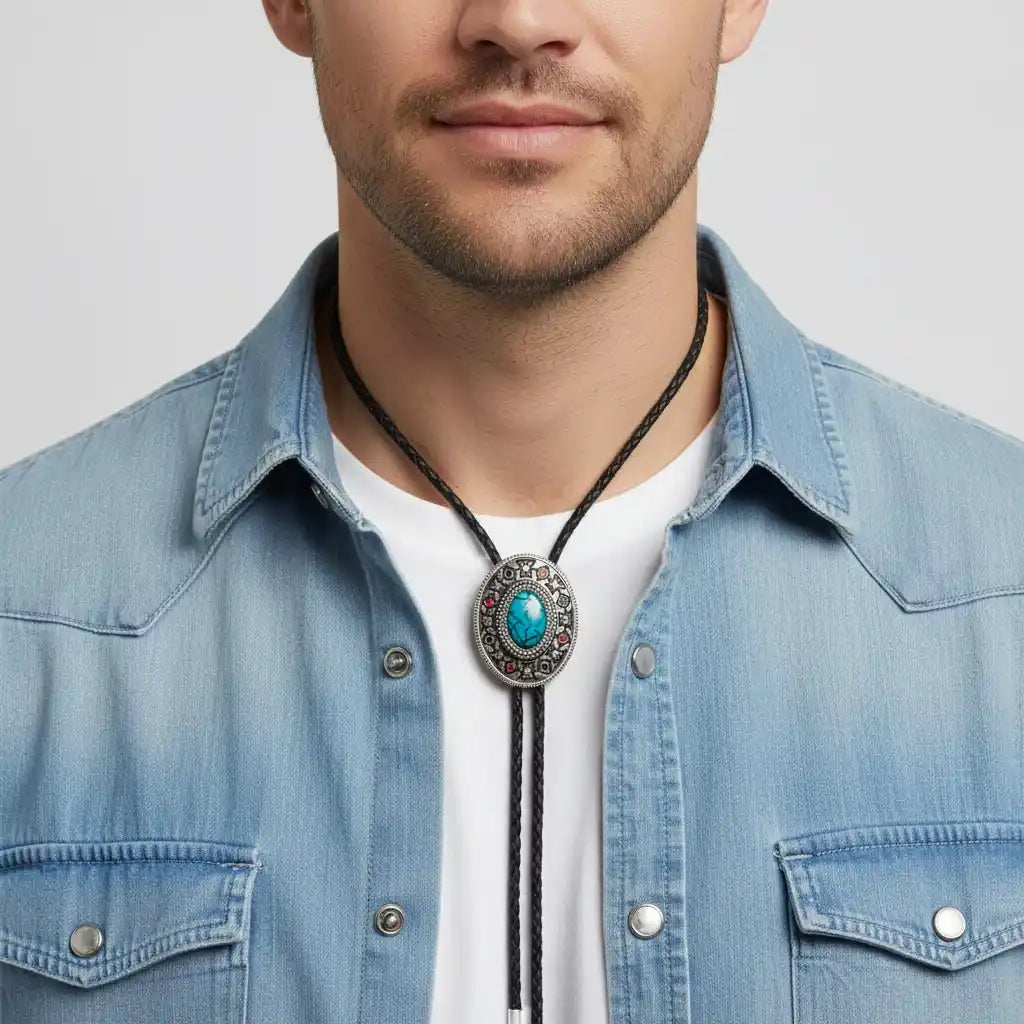 Cowboy Buffalo Bolo Tie – Western Accessory