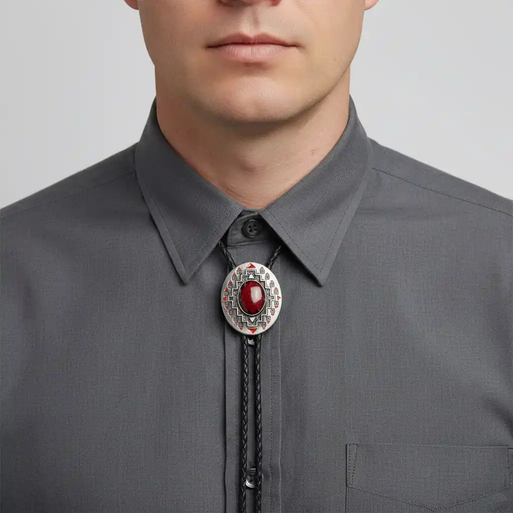 Cowboy Bolo Tie – Western Style Rope Necklace Accessory | Novella Hats