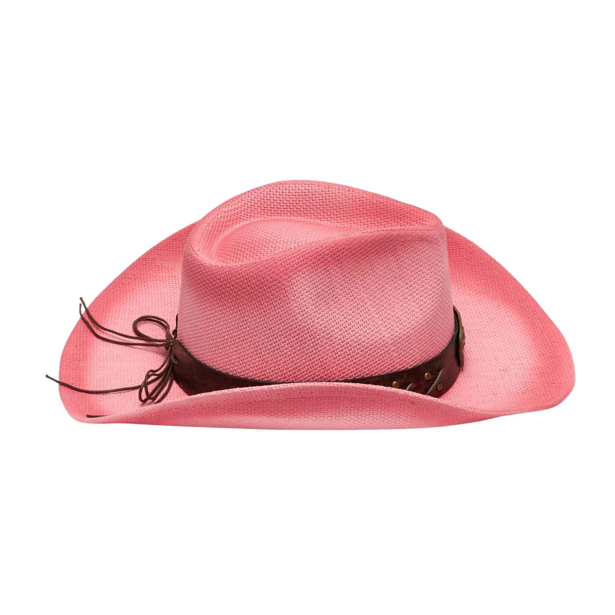 straw cowboy hat wide brim western style beige summer hat