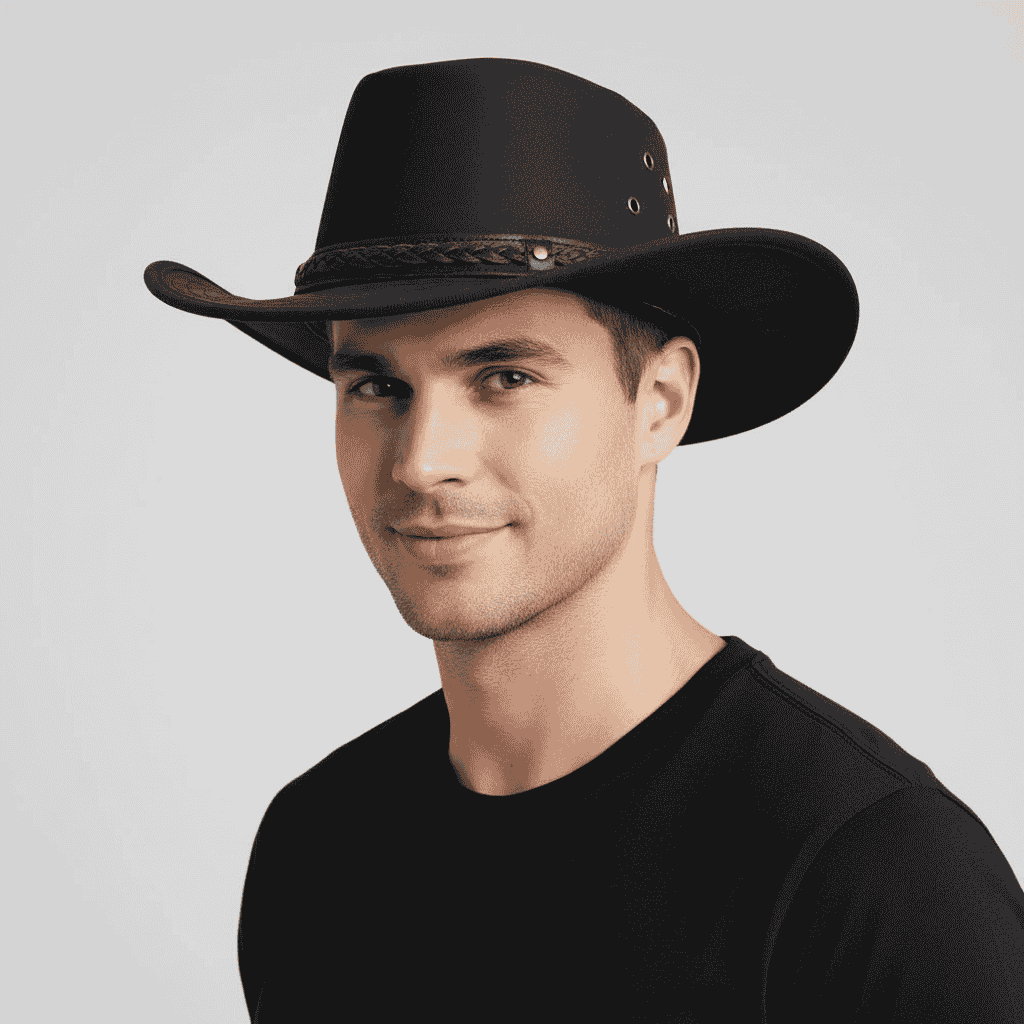 Wax Cotton Cowboy Waterproof Hat - Aussie Western Style