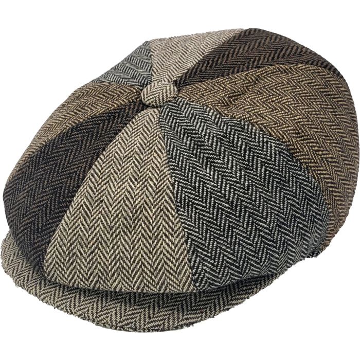  patchwork newsboy cap 