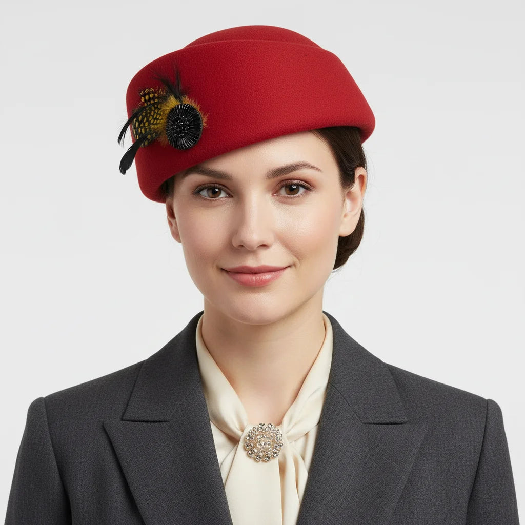 A timeless women’s wool cloche hat that blends vintage charm with modern comfort—perfect for elevating everyday outfits with classic elegance.