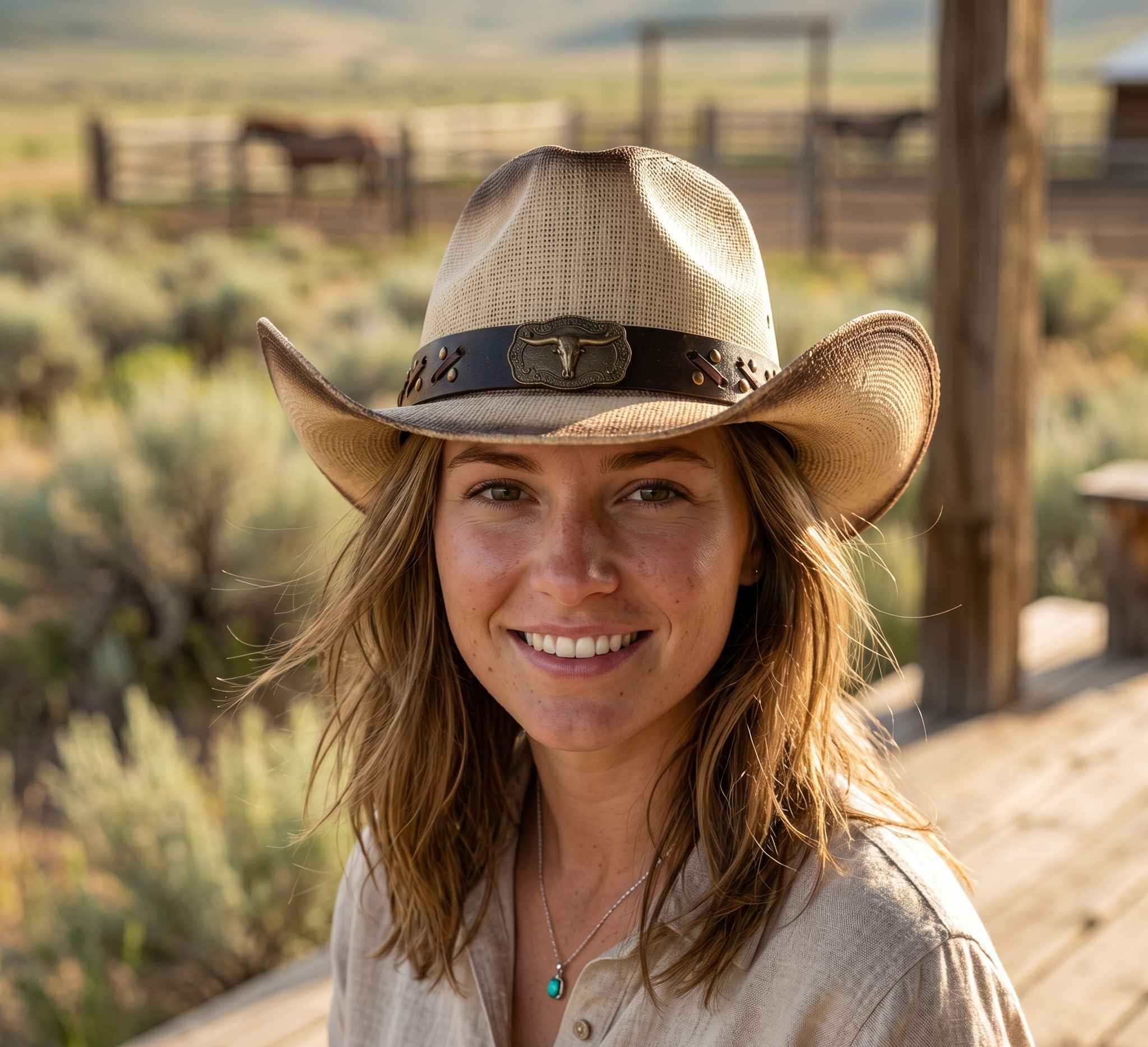 straw cowboy hat wide brim western style beige summer hat