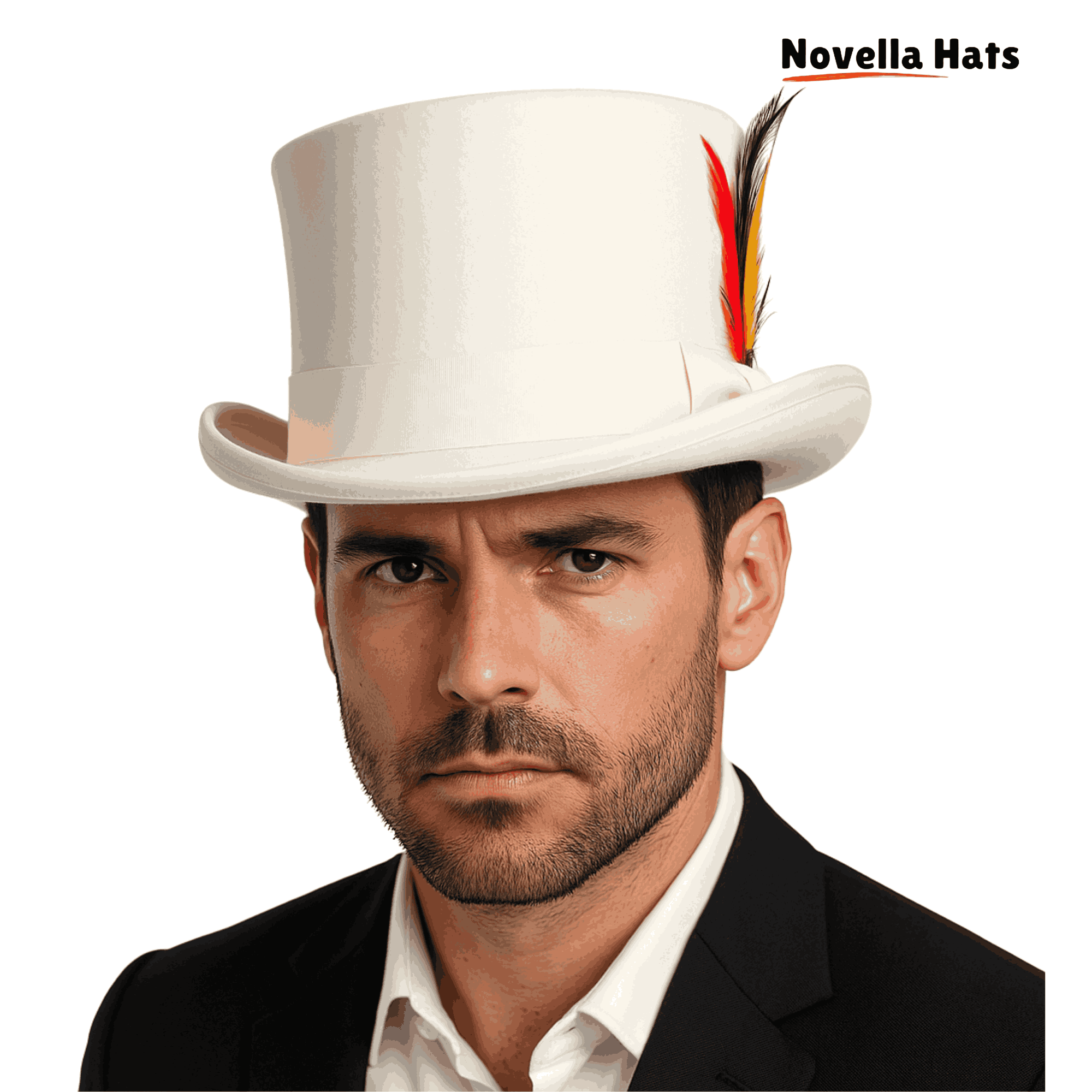 The Wool Felt Top Hat is a handcrafted classic made from 100% wool felt